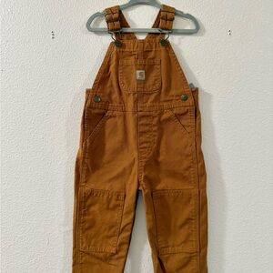 Carhartt Brown Canvas Overalls Toddler Size 2T Classic Workwear